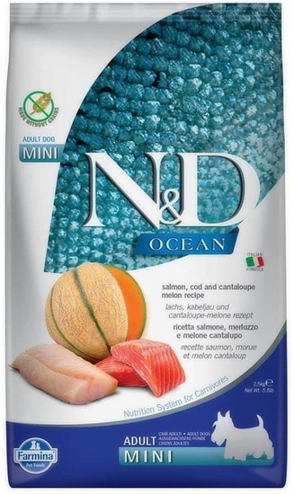Picture of N&D Ocean Mini Adult – Salmon, Cod & Melon